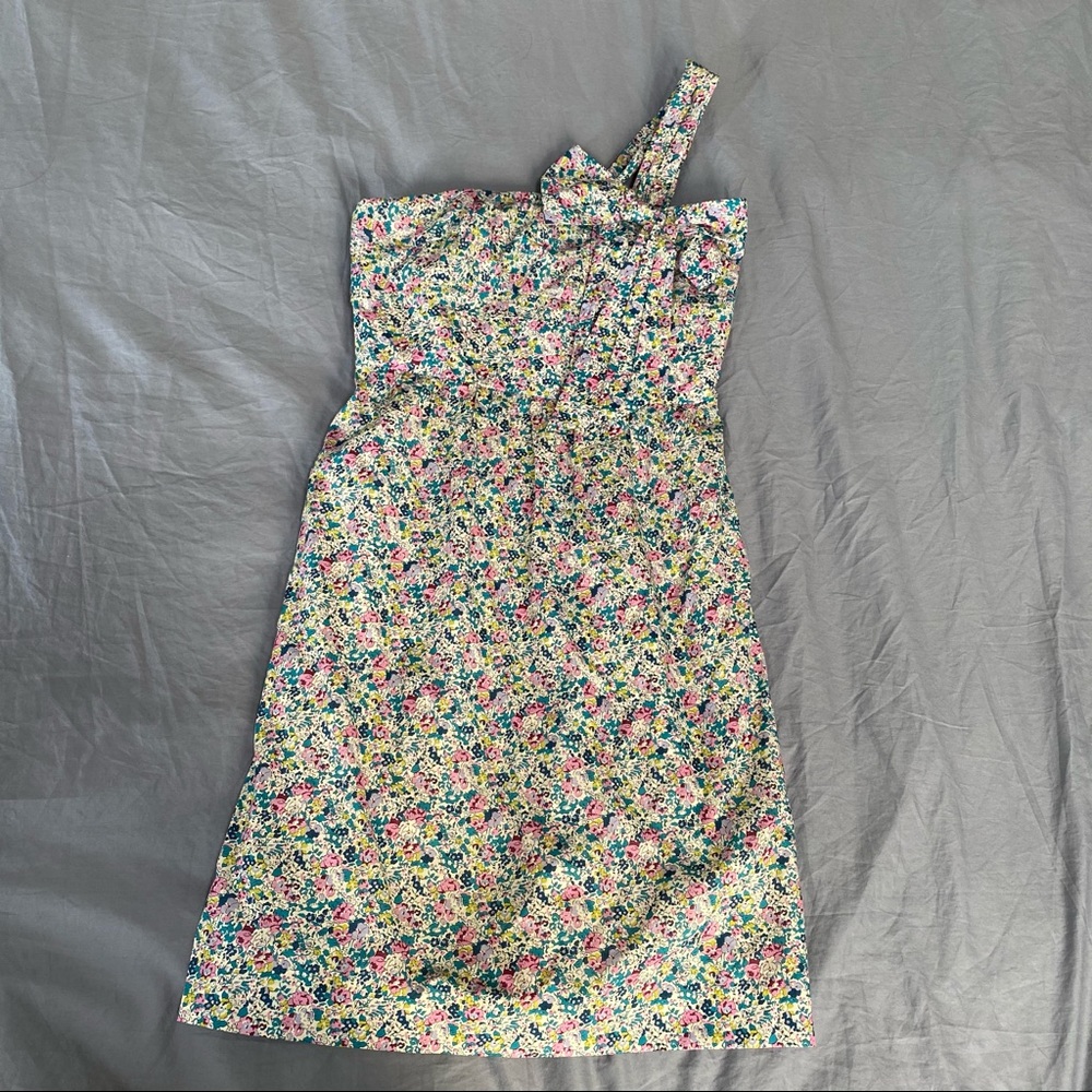 J. Crew Liberty Print One Shoulder Dress NWT